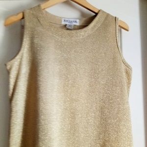 🛒3 /$25 🛒Bob Mackie biege and gold tank top